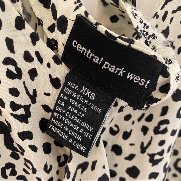 Aritzia (Central Park West) Animal Print Silk Top - Picture 3 of 5
